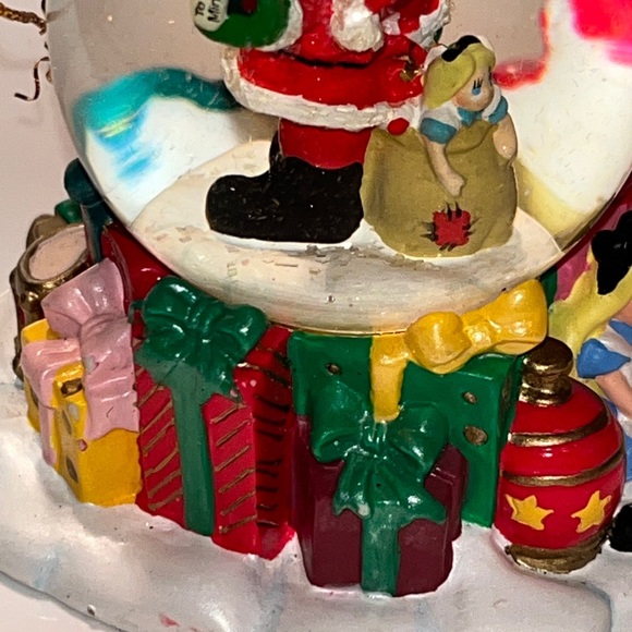 MICKEY Mouse Snow Globe Hanging Ornament Christmas Surrounded By Toys. Undated. - Picture 16 of 17